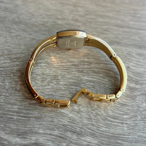 Armitron Diamond Now Blue Dial Gold Tone Bangle Watch main image 12